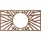 Ekena Millwork Hoover Wood Fretwork Pierced Ceiling Medallion, Walnut, 34"W x 17"H x 12 5/8"ID x 3/8"T CMWP34X17X0375HOWA - alternate 3